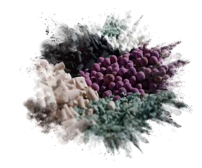 CA gas-phase air filtration media